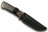 Knife With Tiger Iron Inlays #370848-2